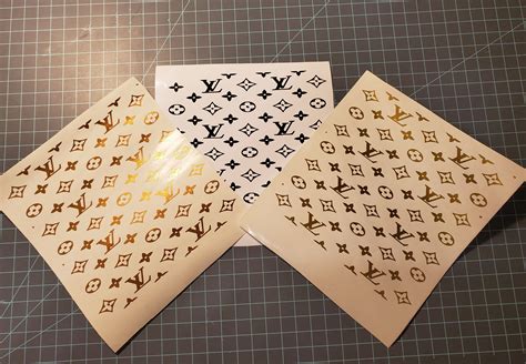 louis vuitton reflective stickers for shoes|louis vuitton stencil sheets.